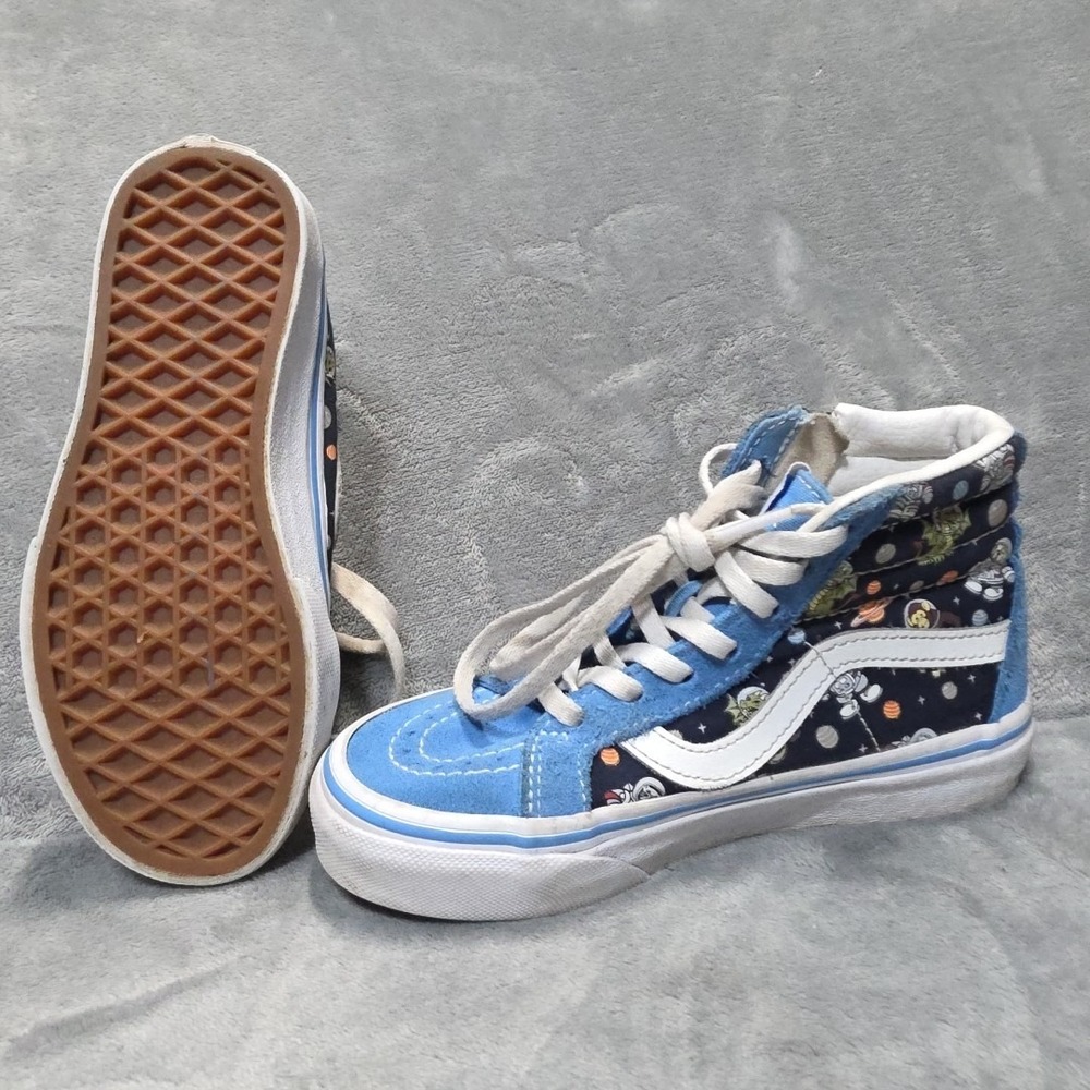 Vans SK8-Hi Astronaut Shoes Kid Boys Size 13 Blue Zip Up Hi-Top Sneakers - Picture 7 of 8